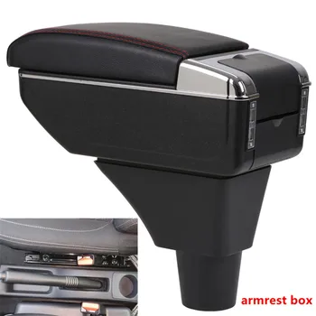 Pro Renault Sandero Stepway loketní opěrka box centrální Uložení obsahu Úložný box box loketní opěrka s držák na popelník, USB rozhraní