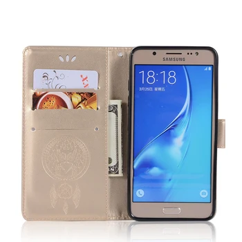 Pro Samsung Galaxy J710 On8 J7 2016 J76 Flip Wallet Case SM J710F J710FN J710M J710H Kožený Kryt J7108 J710F/DS Card Slot Taška