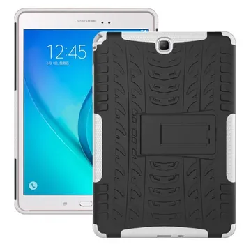 Pro Samsung Galaxy Tab 9.7 T550 T555 P555 SM-T555 Tvrdý Dopad Případě Těžkých Brnění Hybridní Anti-knock Silicon Pevný Zadní Kryt