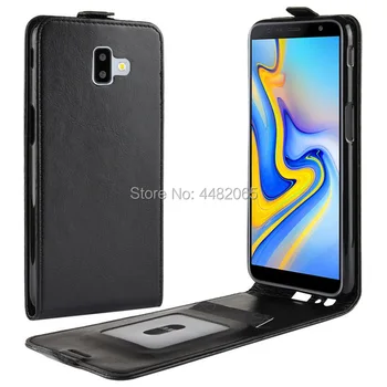 Pro Samsung J6 Plus Case Kryt Luxusní Kožené Vertikální Flip Peněženka Telefon Bag Pouzdro Pro Samsung Galaxy J6 Plus J6+SM-J610F J610