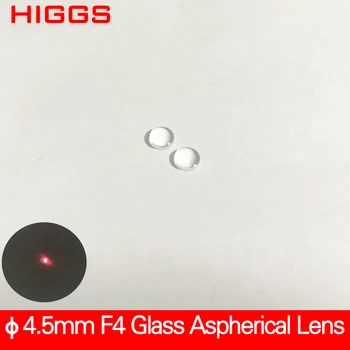 Průměr 4 mm zaměřit délka 4mm Sklo asférické laserové zaostřování objektivu Vlákniny Spolu Optický kolimační čočky 400nm do 700nm AR potažené