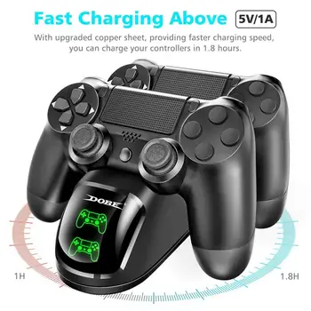 PS4 Controller Nabíječka Dual Shock 4 Regulátor Nabíjení dokovací Stanice s LED Světlem Ukazatele Pro PS4/PS4 Slim/ Pro Controller