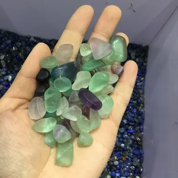 Přírodní barevné Fluorit krystal leštěný Fluorit štěrk kameny pro akvárium