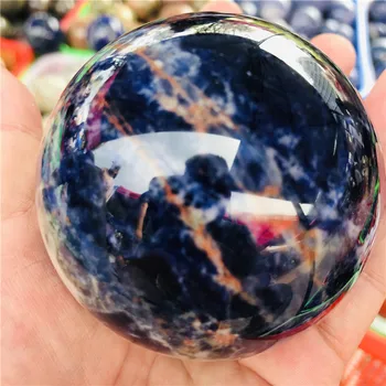 Přírodní Sodalit Oblasti Quartz Krystal Drahokam Power Ball Koule Přírodní kameny a minerály reiki Léčení pro domácí dekorac