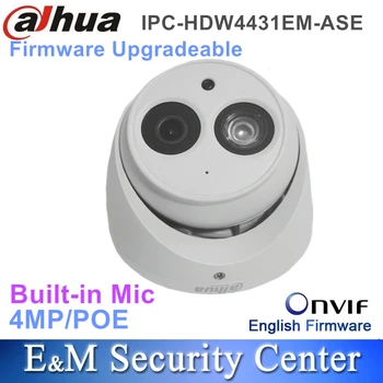 Původní Dahua anglicky IPC-HDW4431EM-ASE Vyměňte IPC-HDW4431EM-JAKO S Logem 4 MP Síťová IR Dome Kamera Mikrofon zabudovaný V