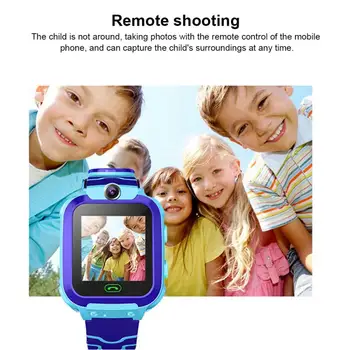 Q12 Vodotěsné Inteligentní Hodinky 1,44 Palců Hlasový Chat LBS Dítě, Děti, Hodinky, Děti, Digitální Smartwatch pro IOS, Android, Děti, Hračka, Dar