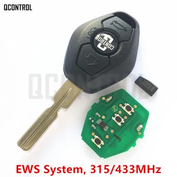 QCONTROL Auto Dálkové Klíč DIY pro BMW EWS 1/3/5/7 Série X3 X5 Z3 Z4 s Čipem ID44 Vysílače dálkového ovládání Vstupu HU58 Blade
