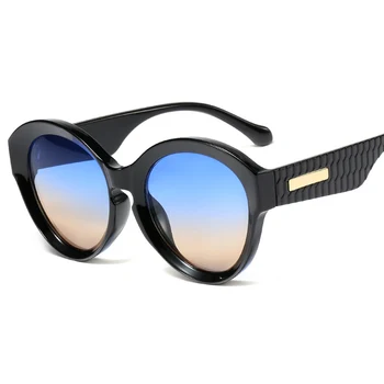 Retro sluneční Brýle Steampunk Ženy Luxusní Cat Eye Značky Módní Návrhář kola Odstíny Brýle Muži Gradient Oculos De Sol UV400
