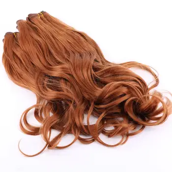 REYNA Čisté Zvlněná Vlákno syntetické vlasy rozšíření weave tepelně odolné Vlasy svazky