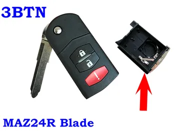 RMLKS Skládací Vzdálené Uncut Klíče od Auta Shell Blade Flip Klíč Případů Kryt Fob Auto Klíč Případě Shell Pro Mazda 3 5 6 RX8 CX7 CX9