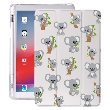 Roztomilá koala Pro 10.2 Případ iPad Vzduchu 4 Pro 10.9 2020 S Pero Držitel 7. 8. Generace 12.9 Pro 2018 Mini 4 5 luxusní Silikonové Pouzdro
