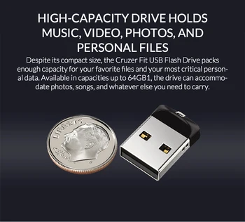 SanDisk CZ33 mini USB Pen Disky 8 GB 16 GB 64 GB USB 2.0 memory stick USB flash disk 32 GB U disků Úřední Ověření