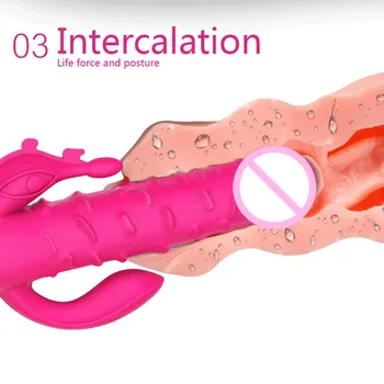 Sexy Protažení Švihu Vibrátor Teleskopické Inteligentní Topení Dildo Vibrátor Dospělý Sex Hračky Pro Ženy