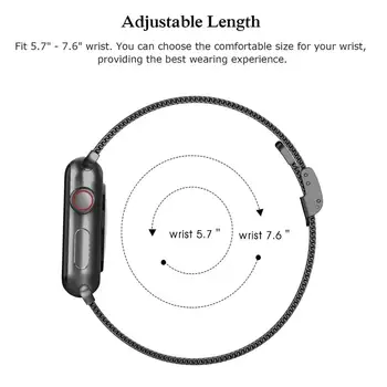 Silm popruh Pro Apple Watch band 44mm 40mm iWatch kapela 42mm 38mm náramek z Nerezové oceli Apple watch série 6 SE 5 4 3 42 mm