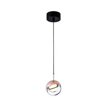Skleněný Míč Přívěsek Světlo LED Nordic Koule Otočná Závěsné Svítidlo ve stylu Art Deco Schodiště Rose Gold Svítidlo pro Kuchyňský ostrůvek, Bar