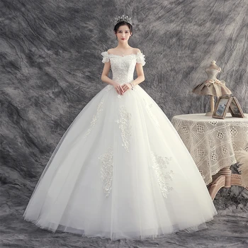 Svatební Šaty Roku 2020 Nevěsta Sen Plus Velikost Krajky Svatební Šaty Plesové Šaty Výšivka Svatební Šaty