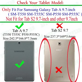 Tab 9,7 pouzdro Ultra Slim Fit Smart Pouzdro pro Samsung Galaxy Tab A 9.7 Tablet T550 T555C P550 P555C pouzdro