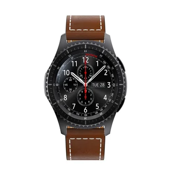 Teplé Kožené hodinky řemínek Pro Samsung Gear S3 22mm náhradní náramek watchband Pro Huawei Watch GT Chytrý náramek příslušenství