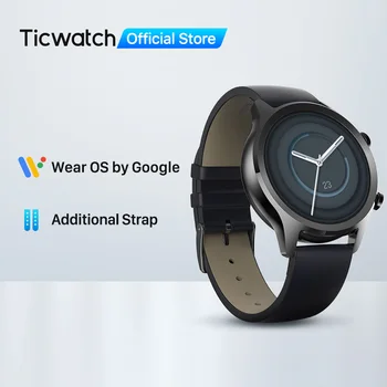 TicWatch C2 Plus Nosit OS Smartwatch 1GB RAM, Vestavěný GPS Fitness Sledování IP68 Vodotěsné Hodinky NFC Google Pay Dámské Hodinky