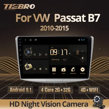 TIEBRO 2Din Android 9.0 Auto Rádio Multimediální Přehrávač Pro VW Volkswagen Passat B6 B7/Magotan 2010-Autoradio Radio, DVD Přehrávač