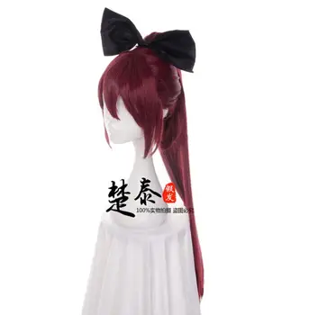 Tokyo Anime Puella Magi Madoka Magica ženy Sakura Kyouko cosplay paruka Sakura Kyoko tmavě červené dlouhé vlasy ohonu paruky kostýmy