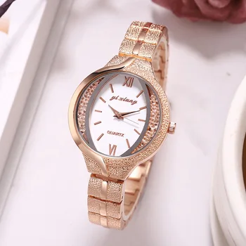 TOP Zbrusu Nový Náramek Hodinky Ženy Luxusní Crystal Šaty Náramkové hodinky Hodiny Ženské Módy Ležérní Quartz Hodinky Reloj Mujer