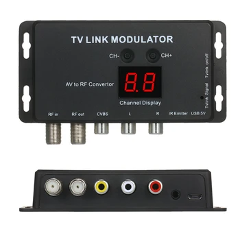 TVLINK Modulátor AV RF Převodník a IR Extender RF Modulátor
