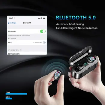 TWS Bezdrátová Sluchátka Mini Bluetooth Sluchátka Sportovní Vodotěsné Pravda Sluchátka HD hi-fi Stereo Headset Pro Xiaomi iPhone Samsung