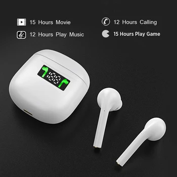 Tws J3 Pro Wireless Bluetooth 5.1 Sluchátka Handsfree Sportovní Super Bass Vodotěsné Sluchátka In-Ear Sluchátka Pro Mobilní Telefony