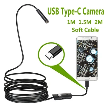 USB Had Inspekční Kamera IP67 Vodotěsný USB C Boroskopu Typu C Rozsah Fotoaparátu pro Samsung Galaxy S9/S8 Google Pixel Nexus 6p