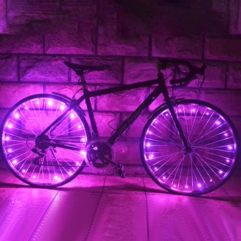 Venkovní Kolo Ráfek Světla LED Kola Mluvil Řetězec Pás Bezpečnostní Oteplování Lampy 2,2 m Vánoční Festival Dekor Nástroj Bike Cyklistické Části