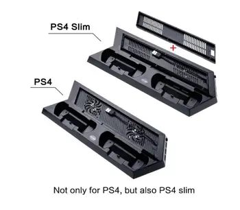 Vertikální Stojan Ventilátor pro PS4 Slim /PS4 Chladiče Držák Chladiče chladič Dual Controller Nabíjecí Stanice Základnu pro PS4 Slim PS4