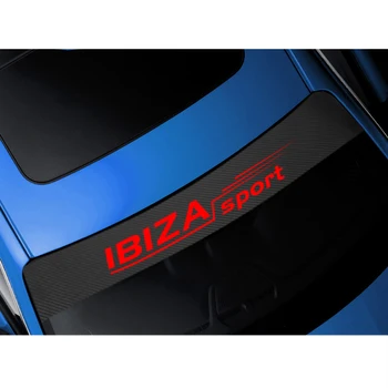Vnější Příslušenství Vozu Přední Okna, čelní Sklo Obtisk Nálepka Pro Seat Leon Ibiza cupra Altea Pás Racing Car styling