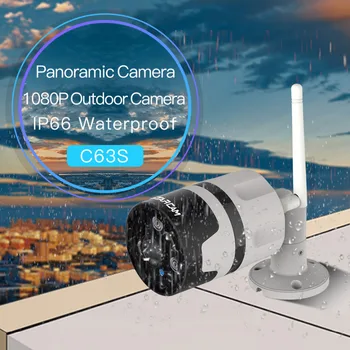 Vstarcam 1080P IP Kamera Venkovní Wifi Kamera IP66 Vodotěsné Detekce Pohybu, Noční Vidění, Panoramatická Bullet Kamera C63S