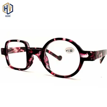 Vysoce Kvalitní Kulaté Brýle Na Čtení Módní Muži Ženy Náměstí Ultralehký Rámeček Dioptrické Brýle Na Čtení Jednoduchý Přenosný