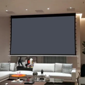 Vysoce výkonné 3D pramene šedá obrazovka materiál pro in-stropní elektrické napětí projektor obrazovky