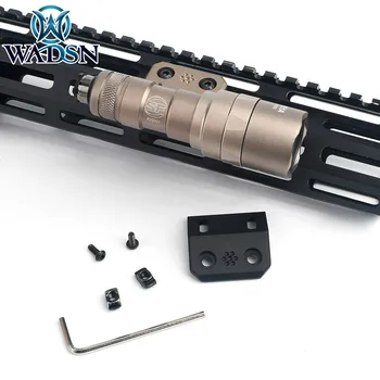 Wadsn Airsoft Mini Offset Svítilna Základny Držák pro M300A M600C Lovecké Zbraně Scoutlight fit M-LOK Keymod 20mm picatinny Rail