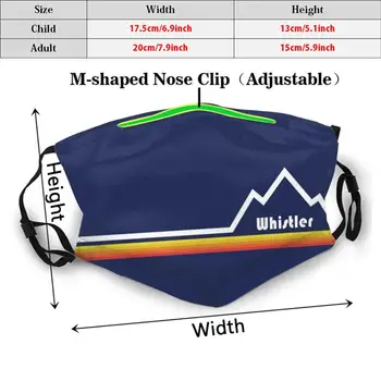 Whistler , Britská Opakovaně Šátek Mask Maska Filtrů Whistler Blackcomb Britské Kanady Ski Snowboard Mtb Horské Kolo Prášek