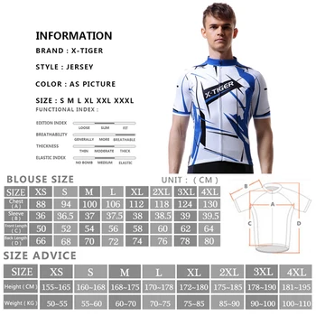 X-Tiger Cyklistický Dres Letní MTB Kolo, Sportovní oblečení Krátký Rukáv Cyklistické Oblečení Hombre Maillot Ciclismo Cyklistické Oblečení