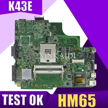 XinKaidi K43SD/K43E Notebooku základní deska pro ASUS K43E K43SD A43E P43E Test původní desku HM65