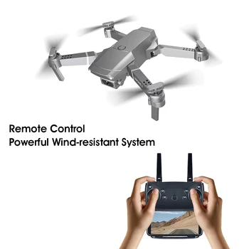 XKJ 2020 E68Pro Mini Drone s 4K 1080P Široký Úhel Kamery Dron s Wifi FPV Výška Režimu Hold RC Skládací Quadcopter Dítě je Dar