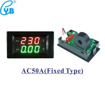 YB4835VA AC 0-500V LED Digitální Voltmetr Ampérmetr Aktuální Metr AC 10A, 50A, 100A Napětí Metr Ampérmetr pro jednofázové Variac
