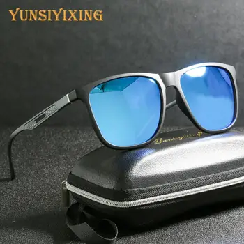 YSYX Hliníku, Hořčíku Muži náměstí sluneční Brýle polarizované Sluneční Brýle, UV400 Zrcadlo Anti-oslnění, čočky Muži/Ženy Značky Brýle 3333