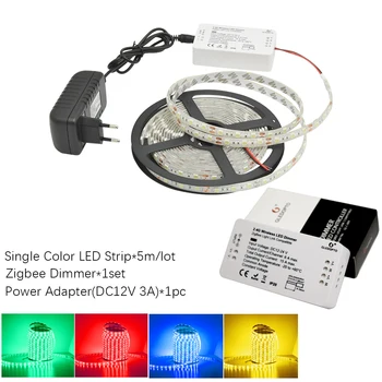 Zigbee Zil odkaz inteligentní LED Strip Set Kit, stmívače, rgb, rgb+cct ZIGBEE ovladač pro RGB RGB+CCT strip světlo, práce s alexa