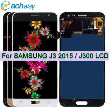 Černý 5.0 LCD pro SAMSUNG Galaxy J3 LCD Displej J300 J300F J300H Touch Screen Digitizer Náhrada J5 Pro Samsung J500
