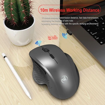 Želé Hřeben 2.4 G Bezdrátová Myš pro Notebook, Tichý Tichá Tlačítka Myši Ergonomický Design Bezdrátová Myš 1600DPI