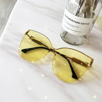 Ženy, sluneční Brýle Original Značky Návrhář Luxusní Dekorace Klasické Brýle Ženské Oversize Cat Eye Sluneční Brýle Módní UV400
