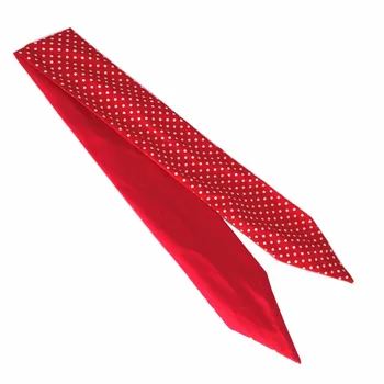 ženy vintage 50s bílé červené polka dot čelenka vlasové doplňky čelenka luk rockabilly pinup bandana šátek drát