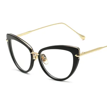 Ženy Vintage Cat Eye Brýle Značky Designový Kovový Rám Ženy Brýle Oculos De Sol Feminino 97068 Předpis Brýle Rám